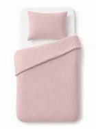 Detexpol, 2-częściowy komplet dwustronnej pościeli, muślin, różowy, 90-120 cm