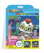 Diamond Dotz by number, diamentowa mozaika, Panda time, 2 obrazki