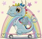 Diamond Dotz, diamentowa mozaika, Dragon skate