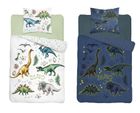 Dino, fluo, 2-częściowy komplet pościeli świecącej w ciemności, 160-200 cm