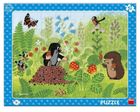 Dino, Krecik i poziomki, puzzle ramkowe, 40 elementów