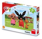 Dino, Królik Bing i przyjaciele na lodach, puzzle, 24 elementy