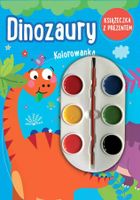 Dinozaury. Kolorowanka + farbki