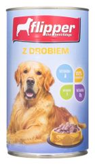 Dolina Noteci, Flipper z drobiem, puszka dla psa, 1240g