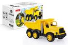 Dolu, duża wywrotka, pojazd budowlany, żółta
