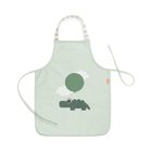 Done by Deer, Happy Clouds, wodoodporny fartuszek dla dziecka, Green