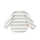 Done By Deer, Stripes, śliniak z rękawami, sand