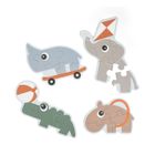 Done by Deer, Zwierzątka na placu zabaw, pierwsze puzzle 4w1