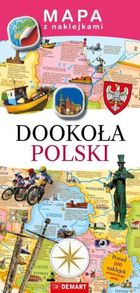 Dookoła Polski. Mapa z naklejkami