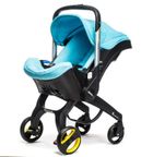 Doona+, mobilny fotelik samochodowy, turkusowy