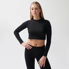 Dopasowana koszulka treningowa crop top NOWEAR