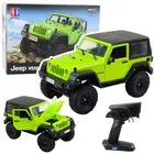 Double E, Jeep Wrangler Rock Crawler, pojazd terenowy zdalnie sterowany, 1:14, zielony