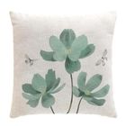 Douceur d'intérieur, Palmiflore, poduszka dekoracyjna z efektem lnu, 45-45 cm