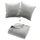 Douceur D'intérieur, Solange, komplet pościeli, welwetowy, narzuta + 2 poszewki na poduszki