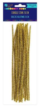 DP Craft, druciki kreatywne, złote, 30 cm, 25 szt.