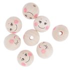 DP Craft, koraliki drewniane, kulki buźki, 3 cm, 8 szt.