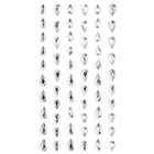 DP Craft, kryształki samoprzylepne, kropelki, 60 szt.