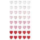 DP Craft, kryształki samoprzylepne, serduszka, 40 szt.