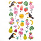 DP Craft, naklejki metaliczne 3D, tropiki