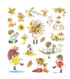 DP Craft, naklejki papierowe, mała jesień