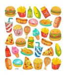 DP Craft, naklejki papierowe, przekąski