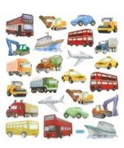 DP Craft, naklejki papierowe, transport