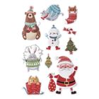 DP Craft, naklejki puffy, zimowe słodziaki, 10 szt.