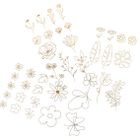 DP Craft, naklejki transparentne, złote, kwiaty