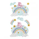 DP Craft, naklejki z kryształkami, jednorożce i tęcze