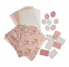 DP Craft, zestaw papierów kolorowych z naklejkami, vintage, 40 elementów