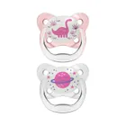 Dr Brown`s, Prevent, smoczek ortodontyczny, świecący, różowy, 6-18m, 2 szt.