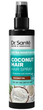 Dr. Sante, Coconut Hair, lakier-odżywka w sprayu do włosów suchych i łamliwych ekstranawilżenie, 150 ml