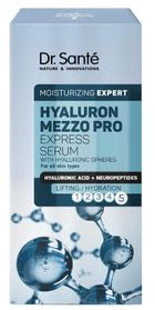 Dr. Sante, Hyaluron Mezzo Pro, ekspresowe serum nawilżające do twarzy, 30 ml