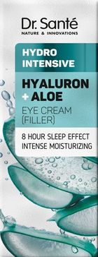 Dr. Sante, Hydro Intensive, krem intensywnie nawilżający pod oczy hyaluron + aloe, 15 ml