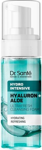 Dr. Sante, Hydro Intensive, pianka oczyszczająca do mycia twarzy hyaluron + aloe, 150 ml