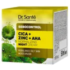 Dr. Sante, Sebocontrol, normalizujący krem na noc cica + zinc + aha, 50 ml