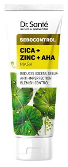 Dr. Sante, Sebocontrol, równoważąca maseczka do twarzy cica + zinc + aha, 75 ml