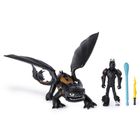 Dragons, Szczerbatek i Czkawka, zestaw figurek smoka z wikingiem