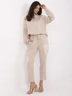 Dres damski, beżowy, Italy Moda