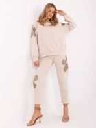Dres damski, beżowy, Italy Moda
