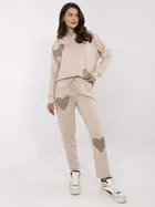 Dres damski, beżowy, Italy Moda