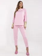 Dres damski, różowy, Italy Moda