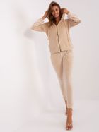 Dres damski, welurowy, beżowy, Relevance