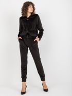 Dres damski, welurowy, czarny, Lakerta