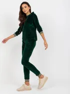 Dres damski, welurowy, zielony, Relevance