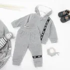 Dres dziecięcy, welurowy, szary, Tup Tup