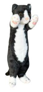 Dubi, Kot stojący, maskotka, czarno-biały, 25 cm