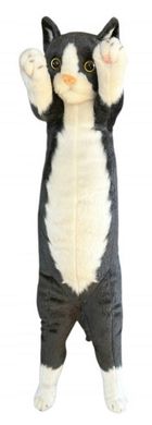 Dubi, Kot stojący, maskotka, czarno-biały, 55 cm