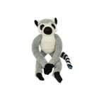 Dubi, Lemur wiszący, z rzepami, maskotka, 30 cm