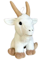 Dubi, Ziki, koza, maskotka, biała 14 cm
